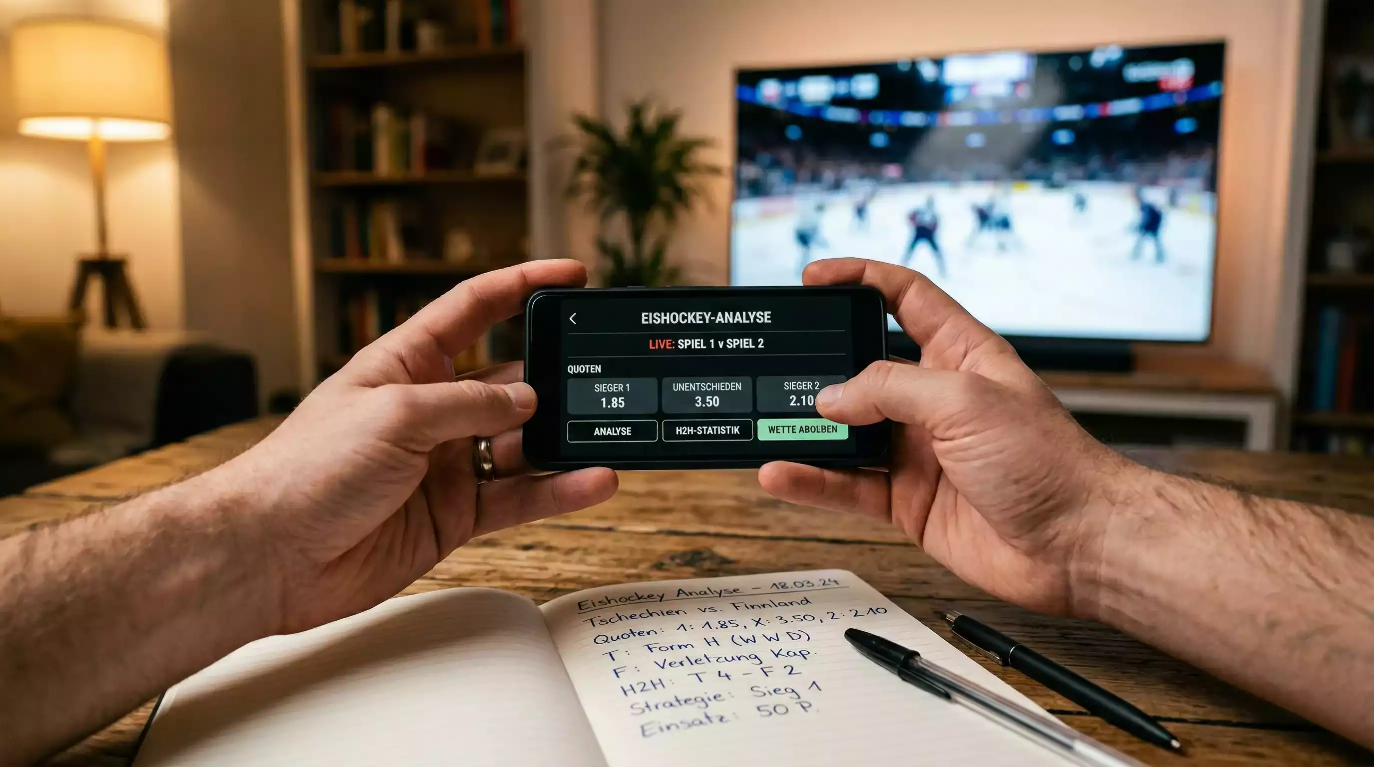 Eishockey Wettarten – Quoten und Wettschein für DEL und NHL