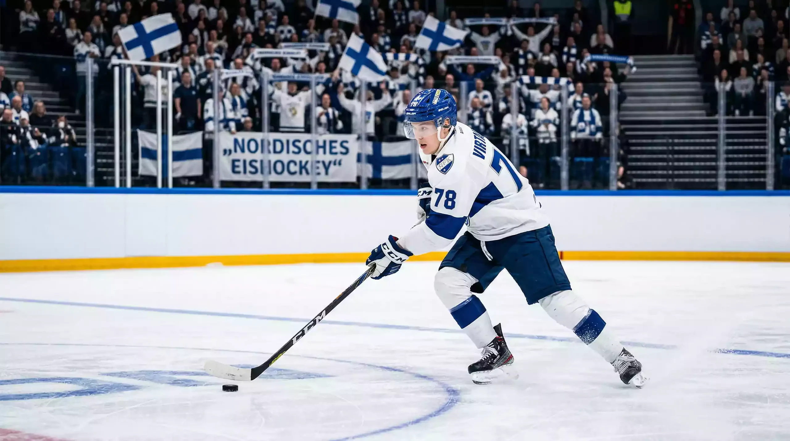 Finnisches Eishockeyspiel in der Liiga