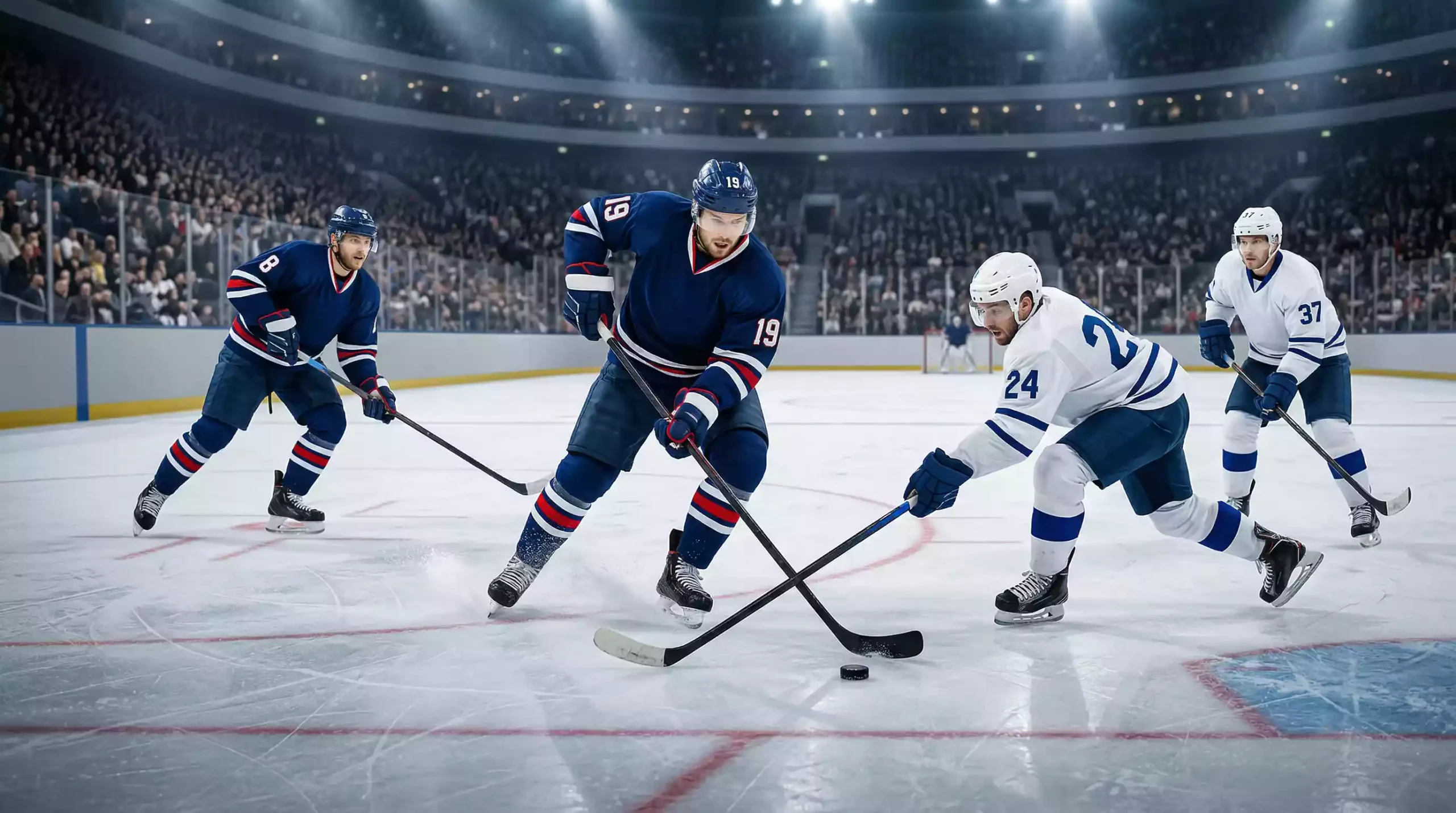 KHL Eishockeyspiel in russischer Arena